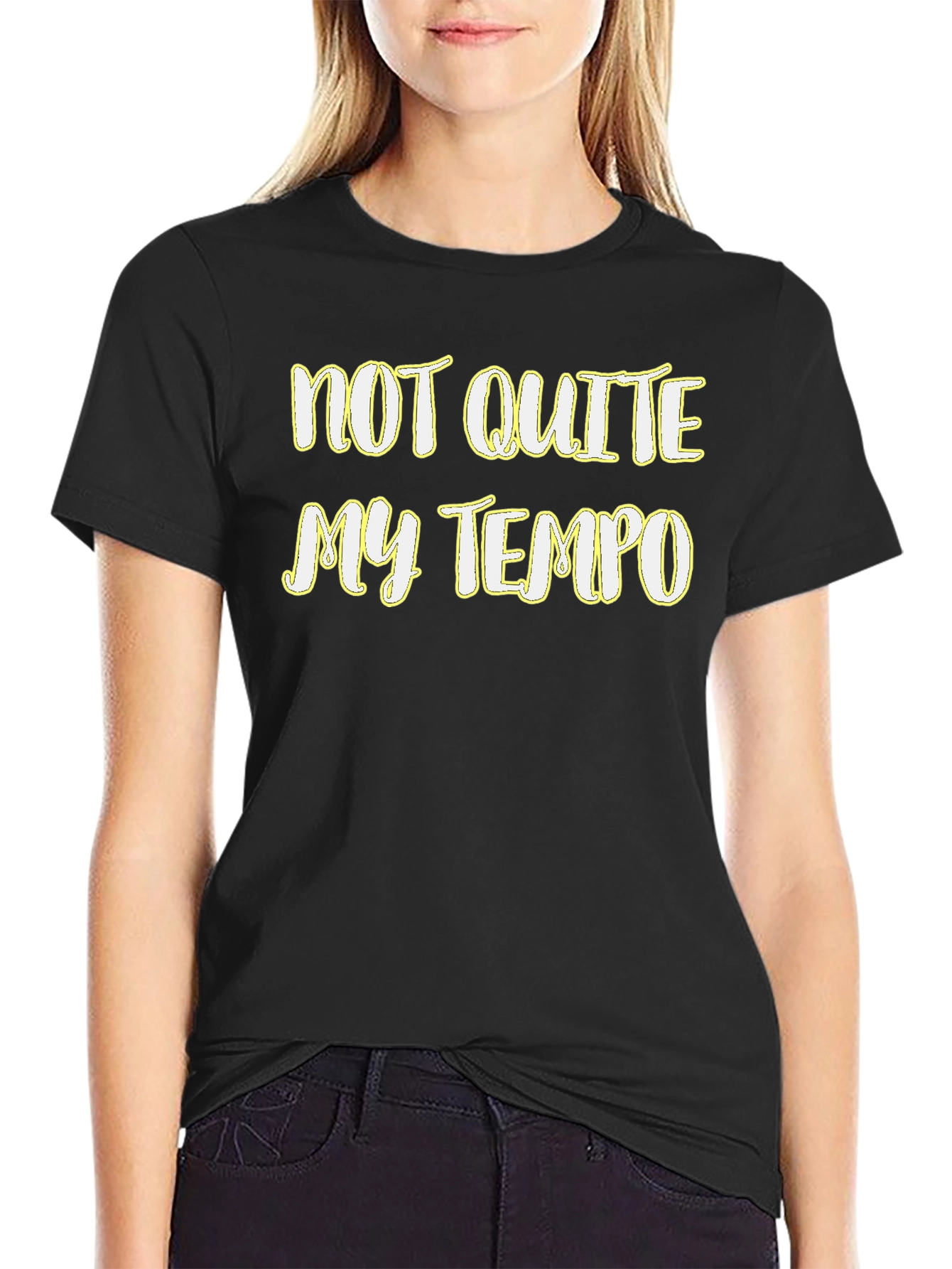 Not Quite My Tempo Graphic Tee - Soft Cotton