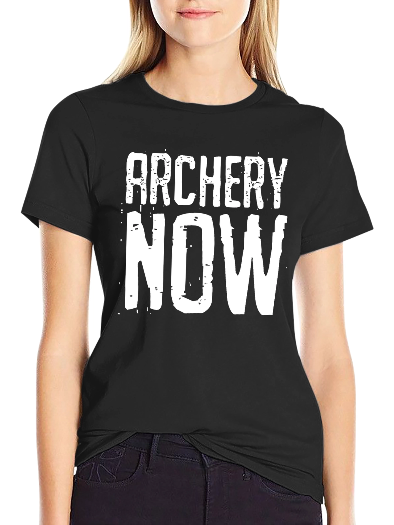 Archery Now Graphic T-Shirt - Black Cotton Tee