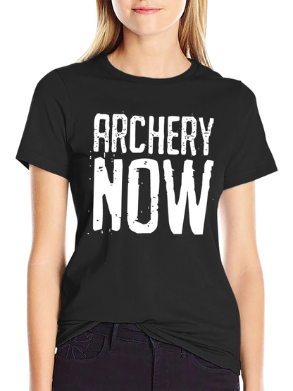 Archery Now Graphic T-Shirt - Black Cotton Tee