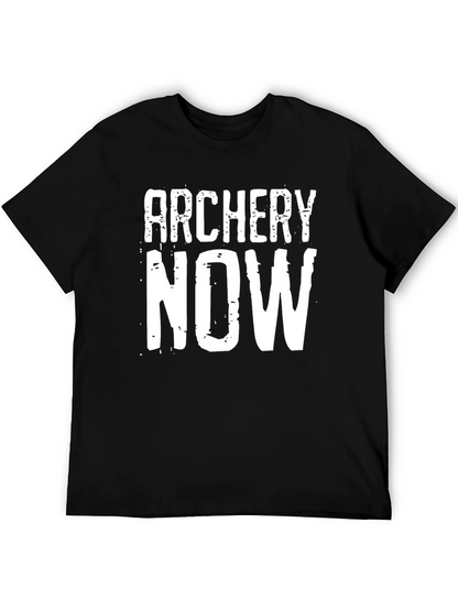 Archery Now Graphic T-Shirt - Black Cotton Tee