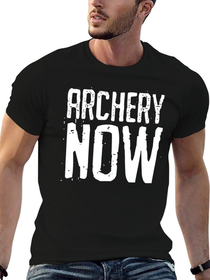 Archery Now Graphic T-Shirt - Black Cotton Tee