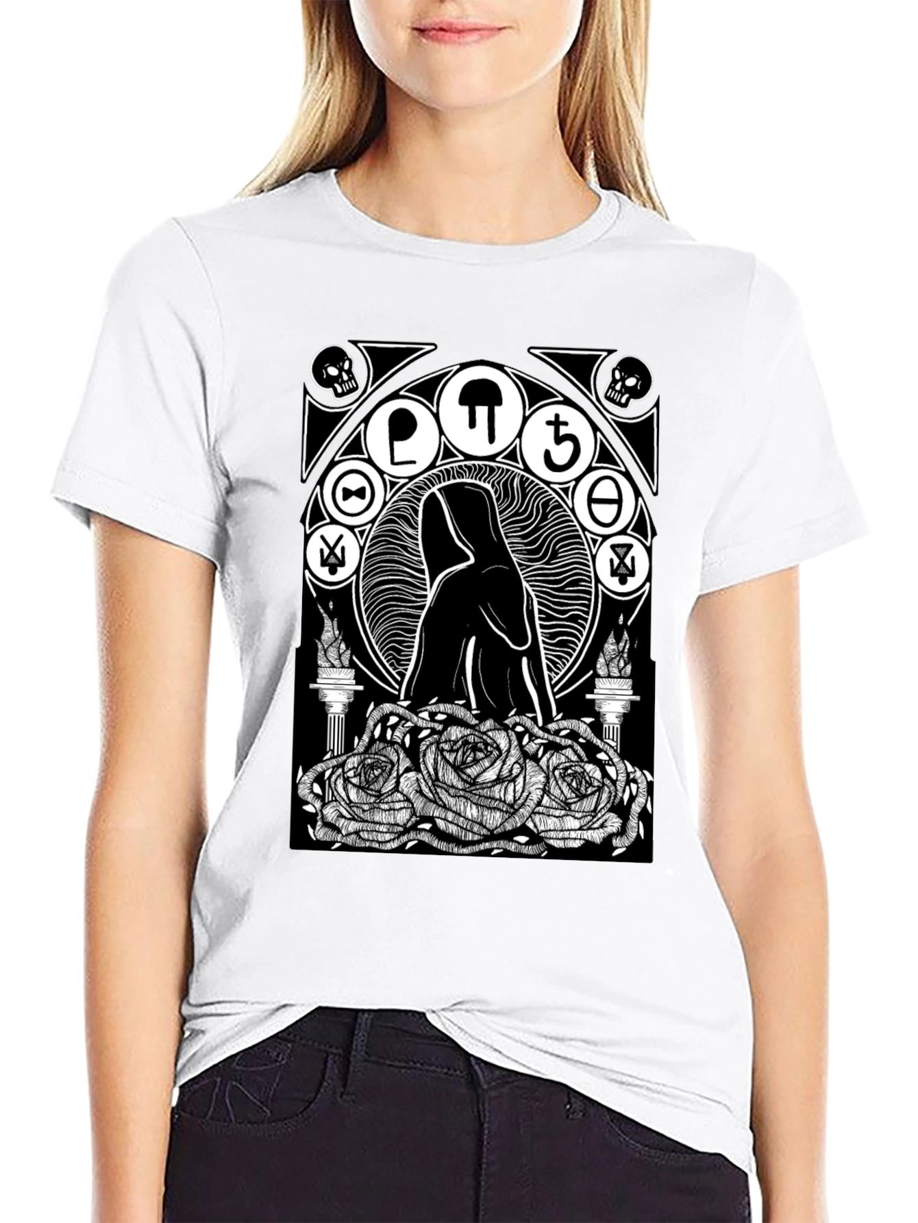 Occult Rose T-Shirt - Gothic Graphic Tee