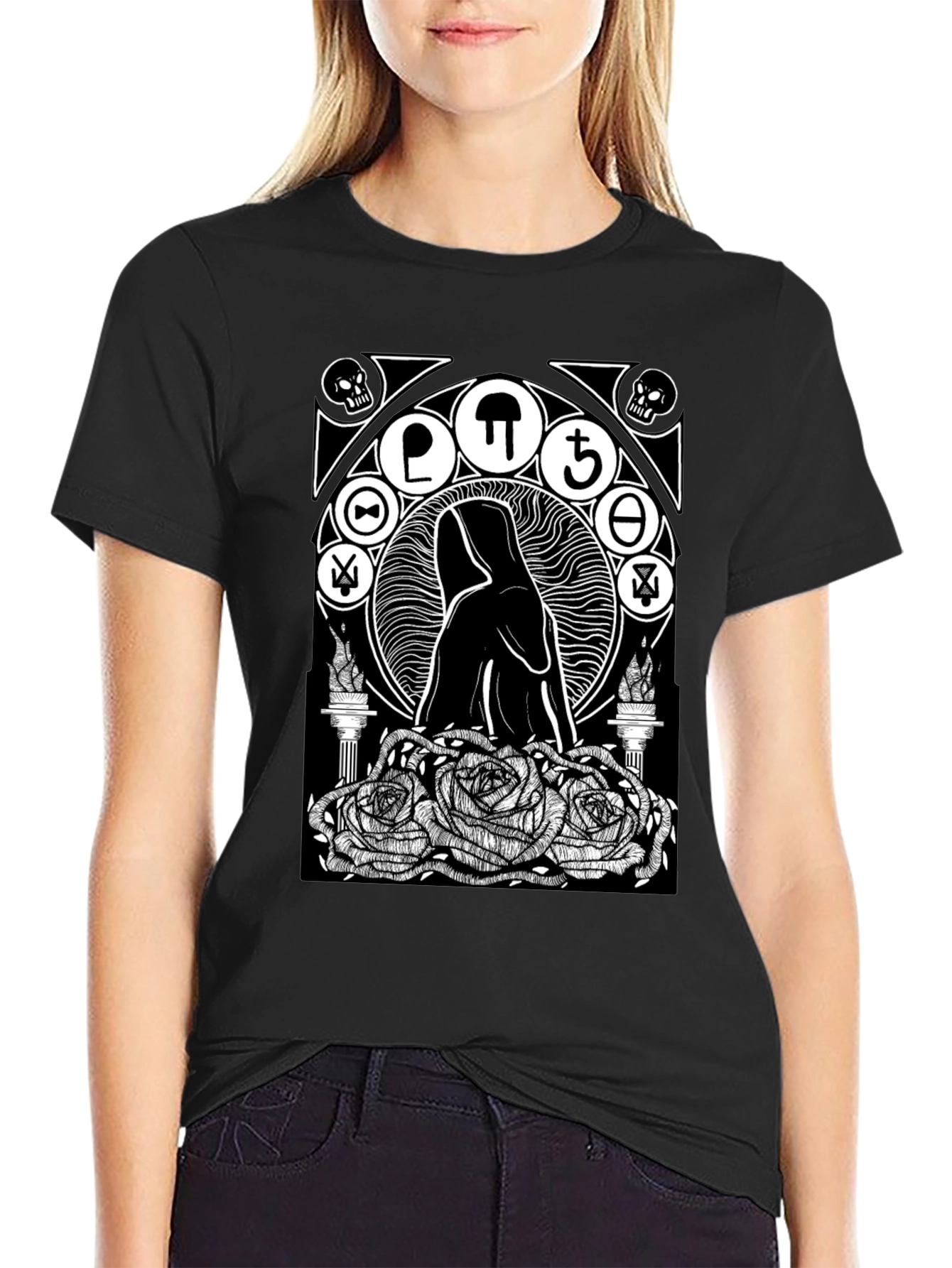 Occult Rose T-Shirt - Gothic Graphic Tee