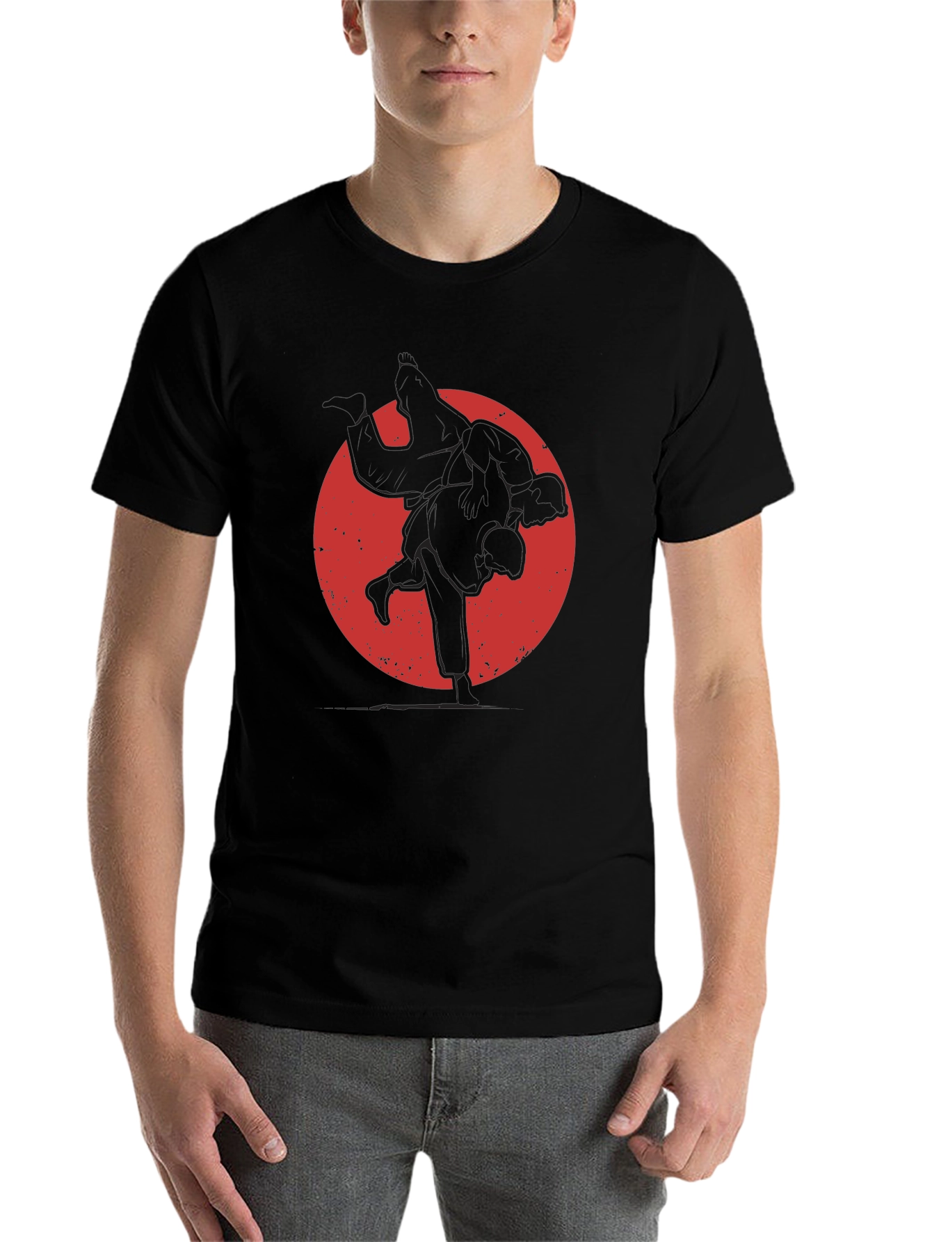 Judo Silhouette Graphic Tee - Martial Arts T-Shirt
