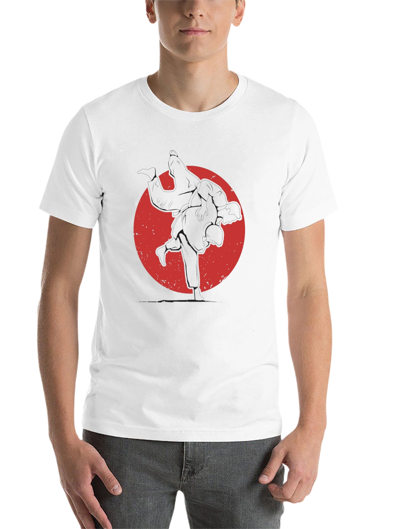 Judo Silhouette Graphic Tee - Martial Arts T-Shirt