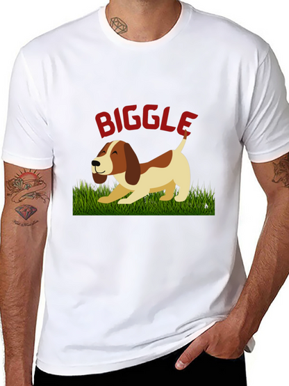 Biggle Dog Graphic Tee - Unisex Black T-Shirt