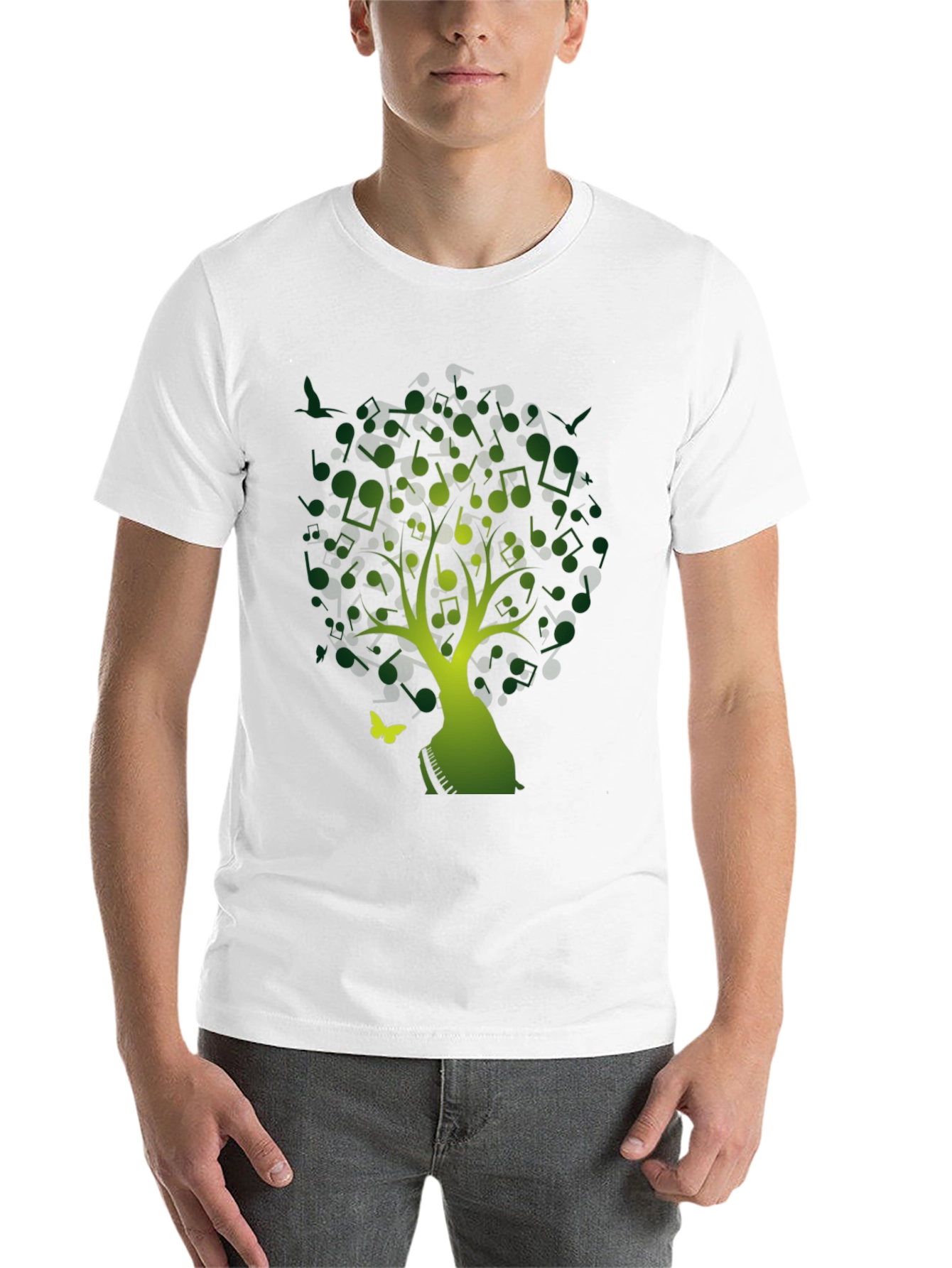 Musical Tree T-Shirt - Nature Inspired Tee