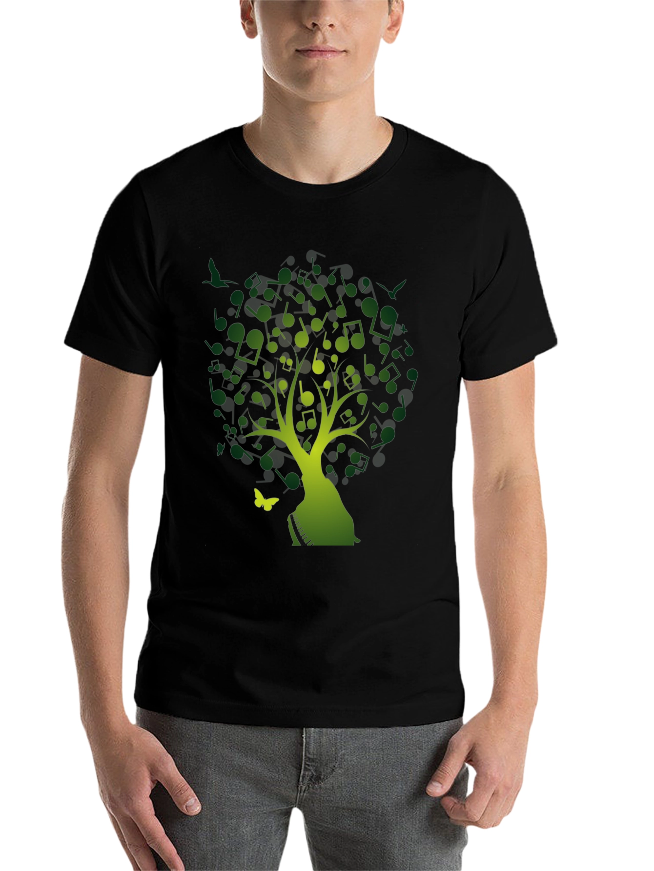 Musical Tree T-Shirt - Nature Inspired Tee