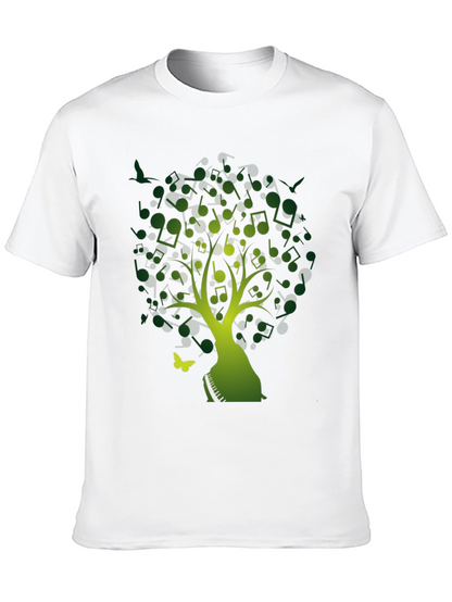 Musical Tree T-Shirt - Nature Inspired Tee