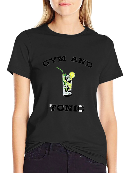 Gym and Tonic Graphic T-Shirt - Black