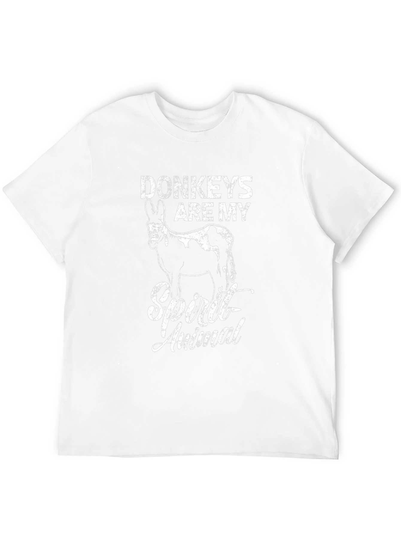 Donkeys are My Spirit Animal - Mens Black T-Shirt