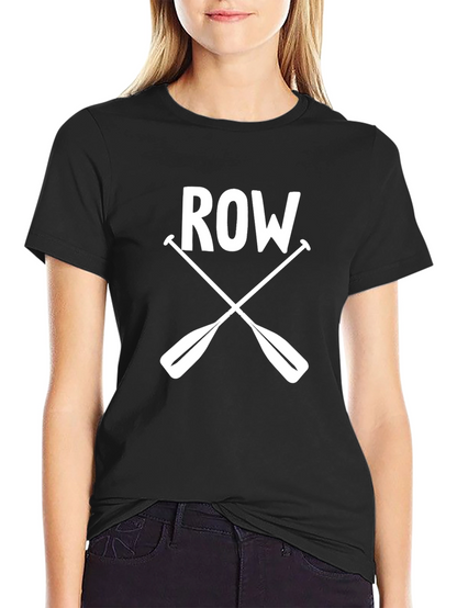 Rowing T-Shirt - Crossed Oars Graphic Tee