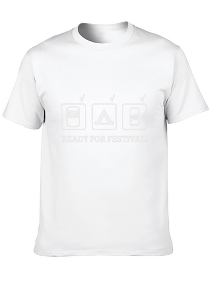 Festival Ready T-Shirt: Food Tent Beer Checklist
