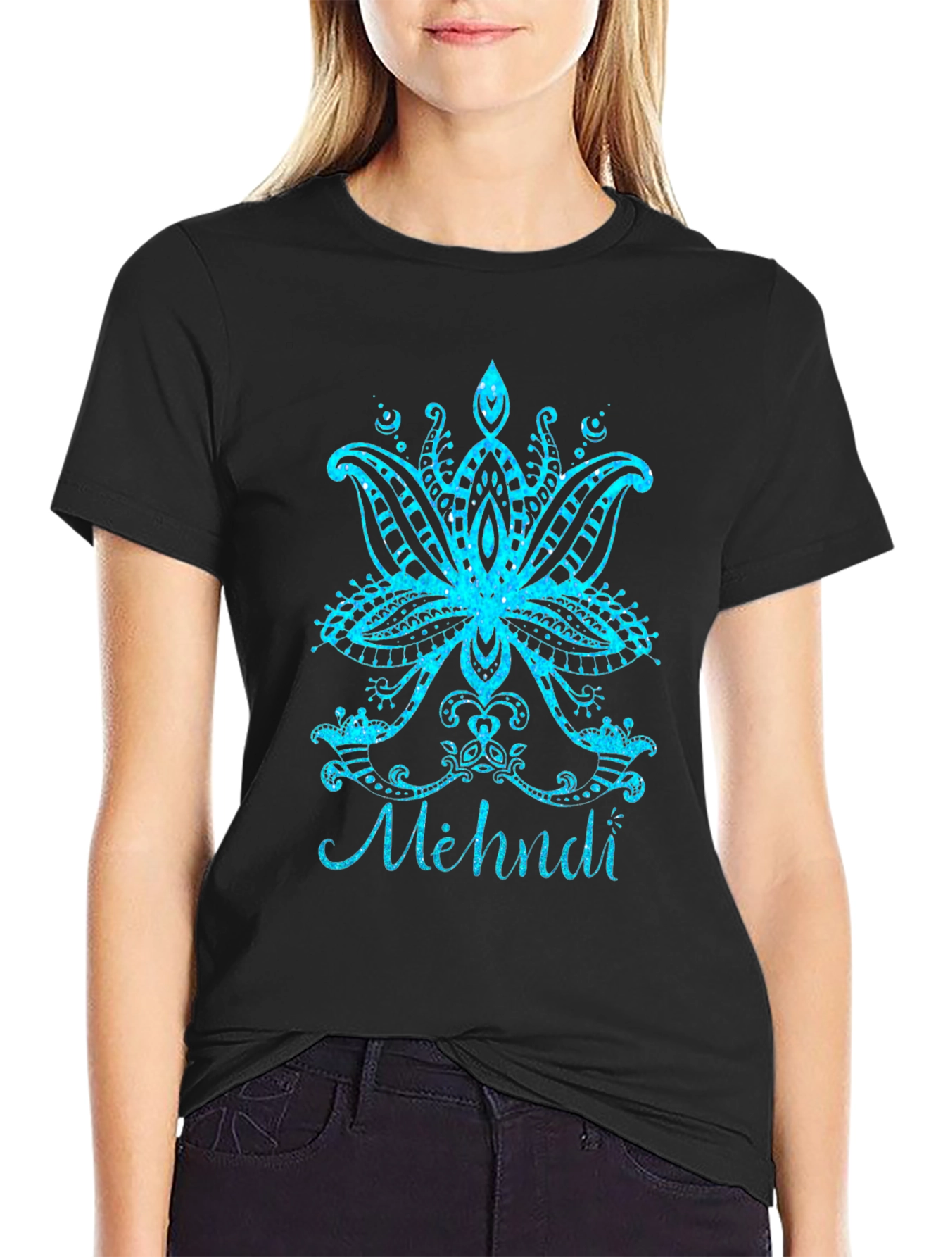 Henna Lotus Flower Graphic Tee