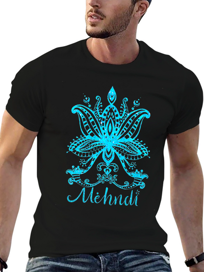 Henna Lotus Flower Graphic Tee