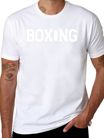 Boxing T-Shirt - Black Tee with Punching Bag Graphic