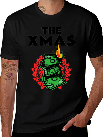 The Xmas Money T-Shirt - Burning Cash Holiday Tee