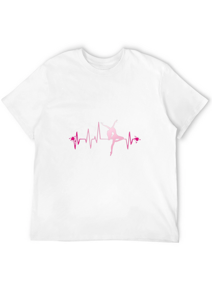 Dance Heartbeat Graphic Tee - Black