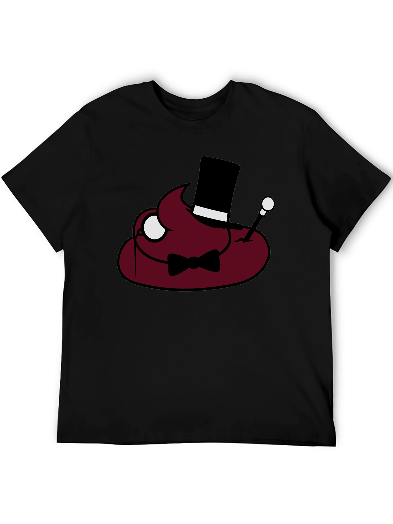 Poop Emoji Gentleman T-Shirt - Funny Humor Tee