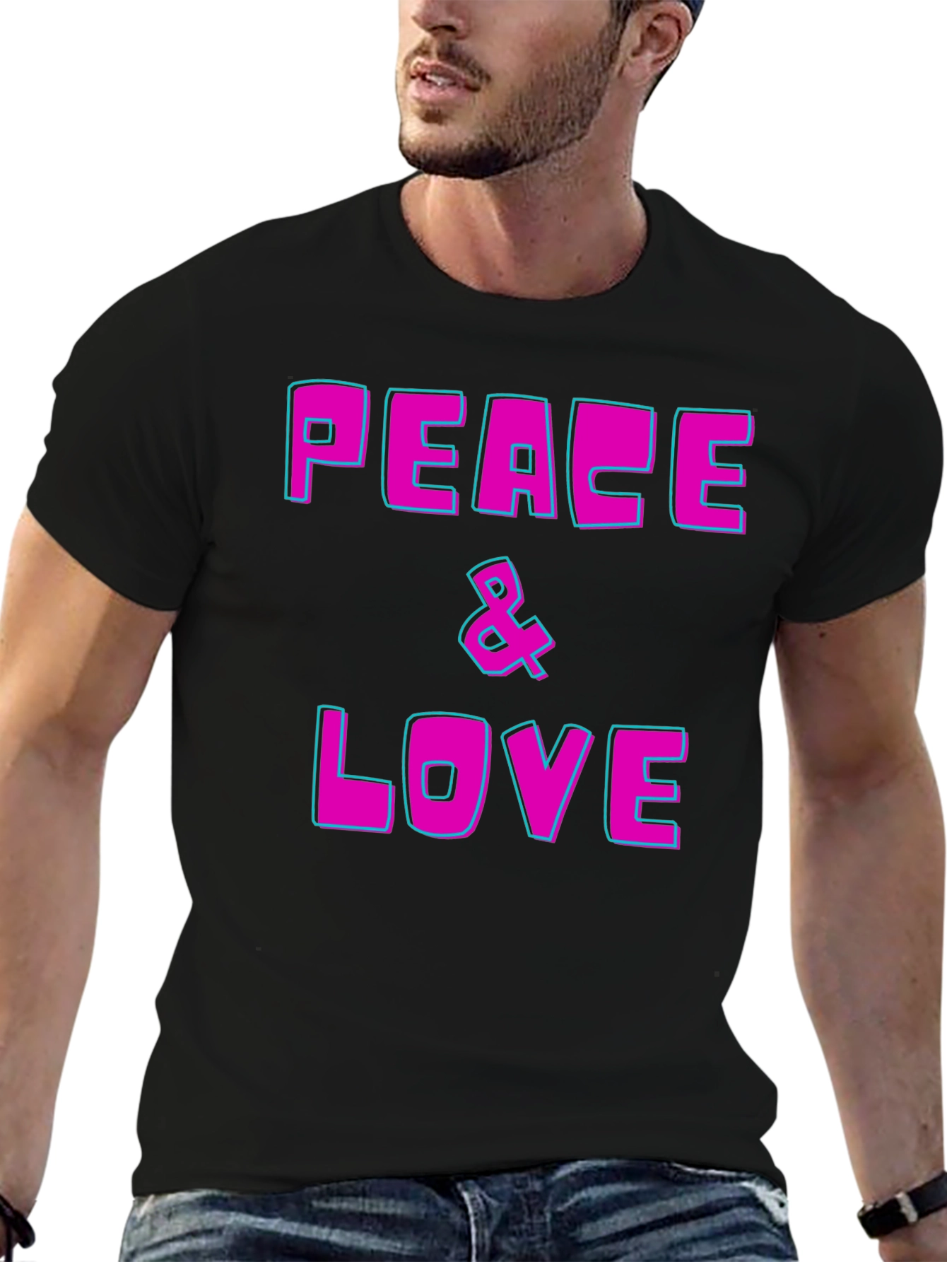 Peace & Love Graphic T-Shirt