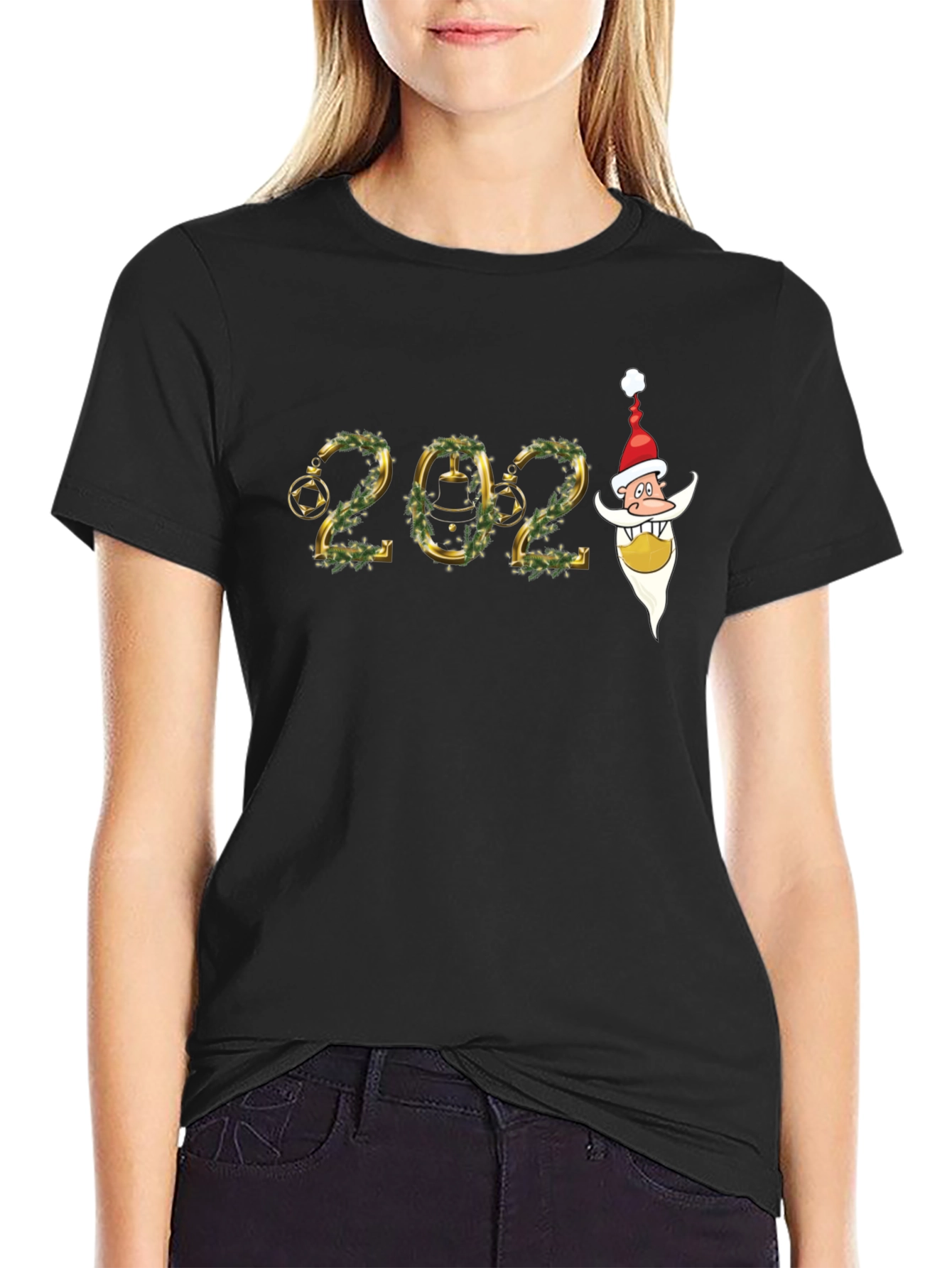 Festive 2024 Santa Graphic T-Shirt