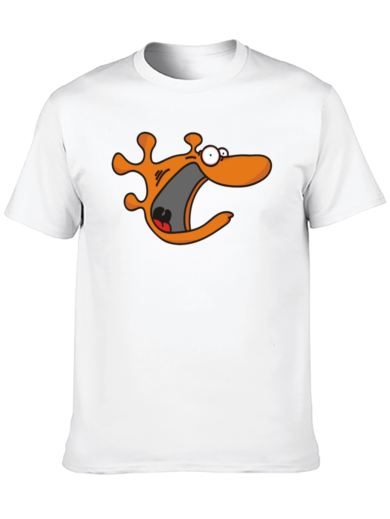 Cartoon Monster Black T-Shirt