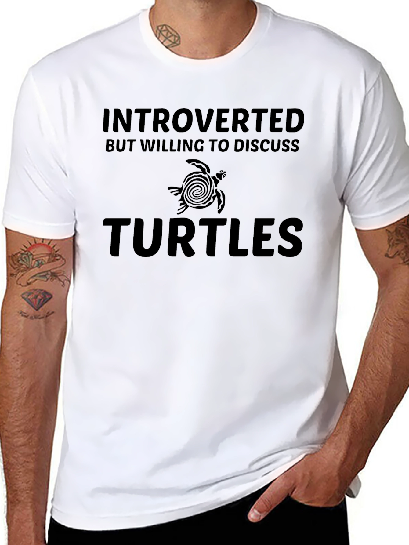Introverted Turtles Graphic T-Shirt
