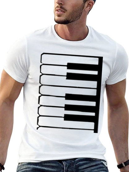 Piano Keys Graphic Tee - Musician T-Shirt