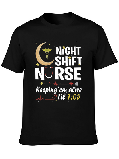 Night Shift Nurse T-Shirt - Keeping em Alive