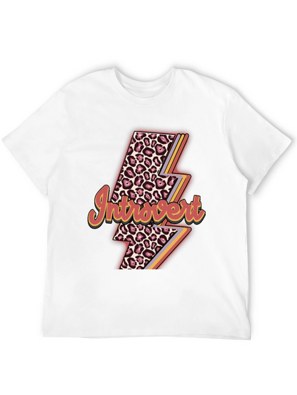 Introvert Leopard Lightning Bolt T-Shirt