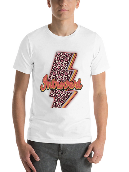 Introvert Leopard Lightning Bolt T-Shirt