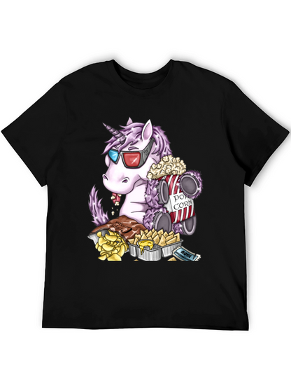 Unicorn Movie Night Graphic Tee