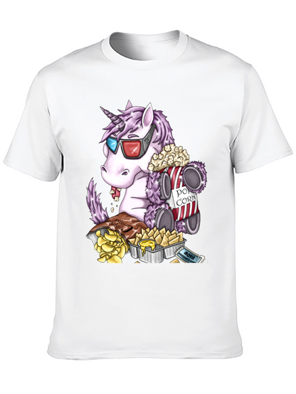 Unicorn Movie Night Graphic Tee