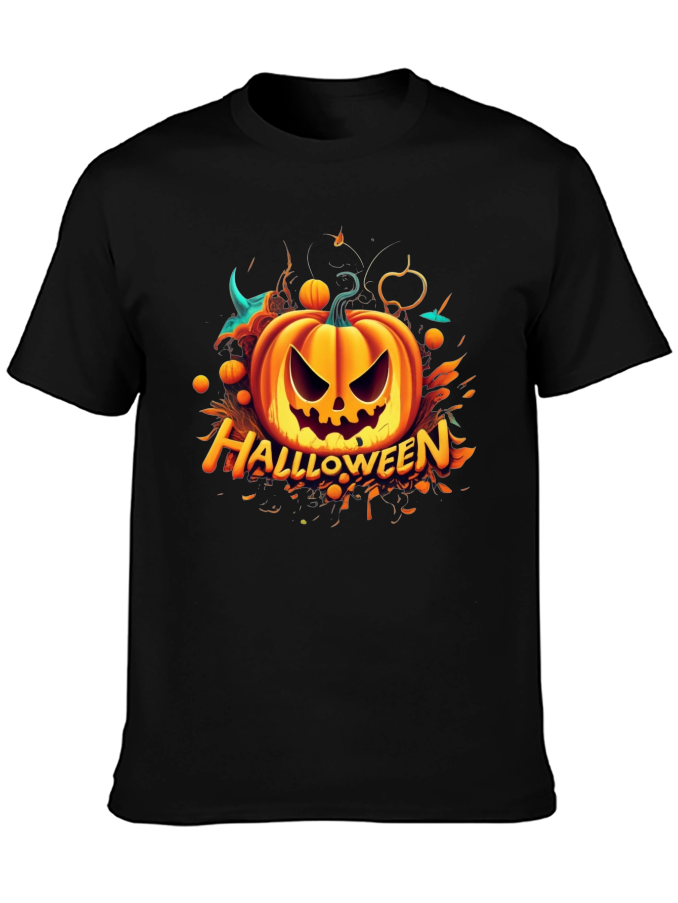 Halloween Pumpkin Graphic T-Shirt - Spooky Season Apparel