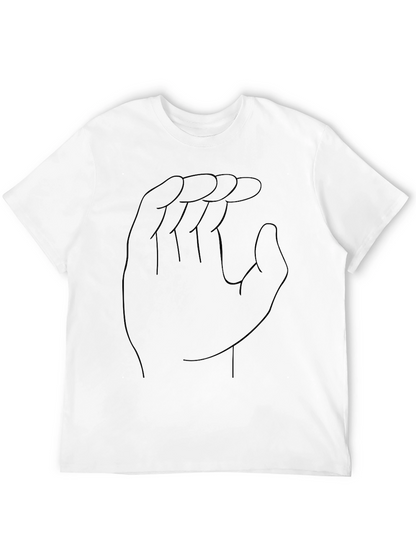 Hand Gesture Outline Black Tee