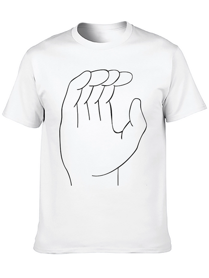 Hand Gesture Outline Black Tee