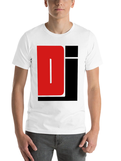 Red and Black Graphic Tee Shirt