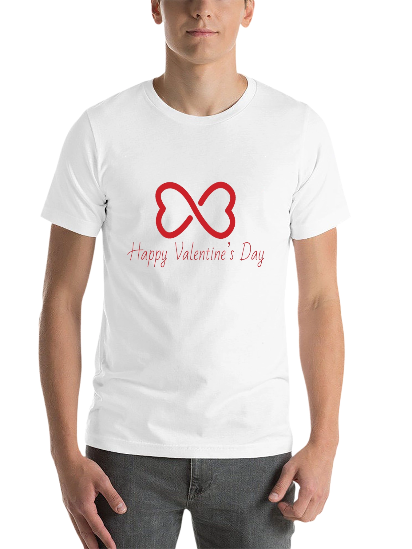 Happy Valentines Day Infinity Heart T-Shirt