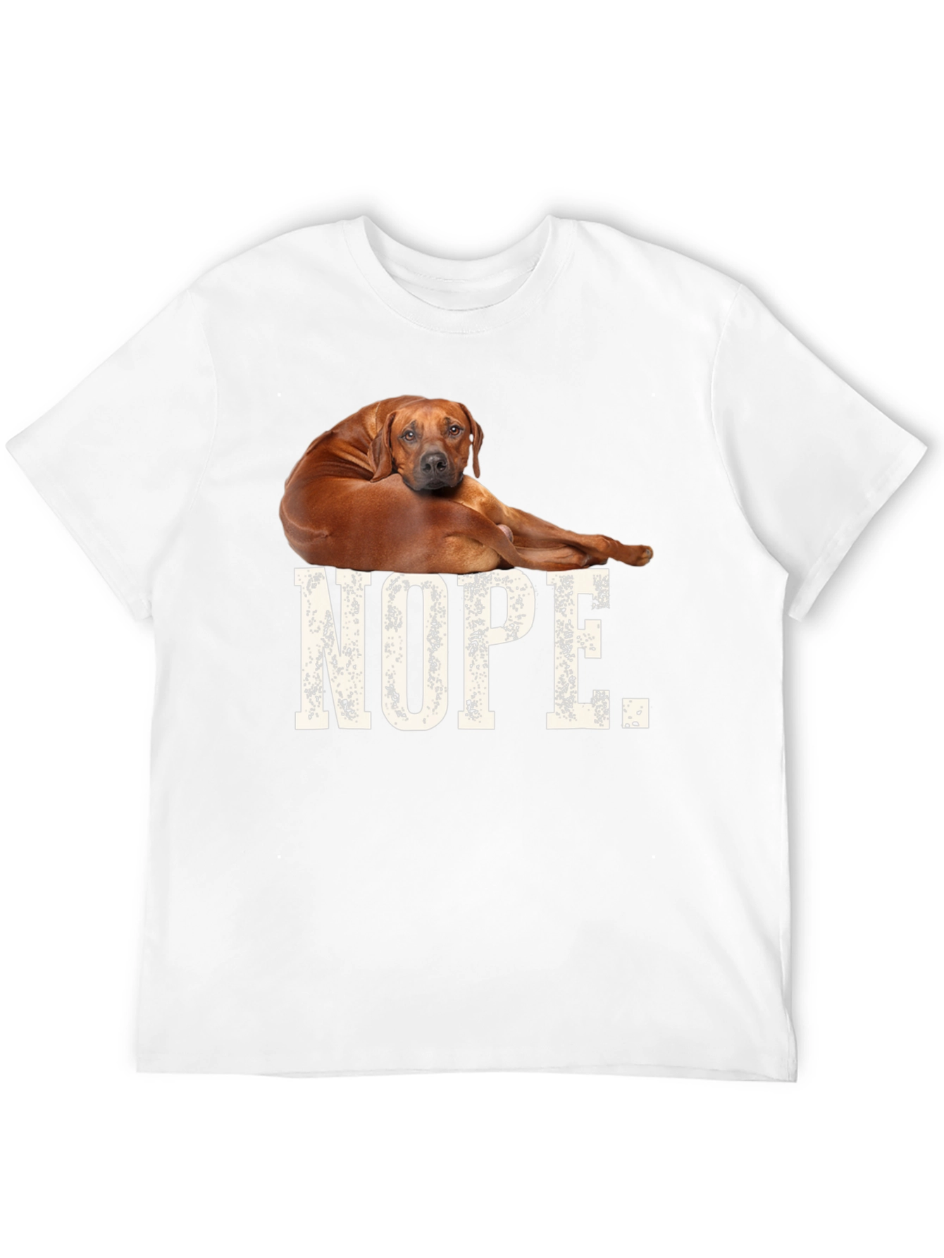 Nope Dog T-Shirt Funny Novelty Tee