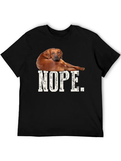 Nope Dog T-Shirt Funny Novelty Tee