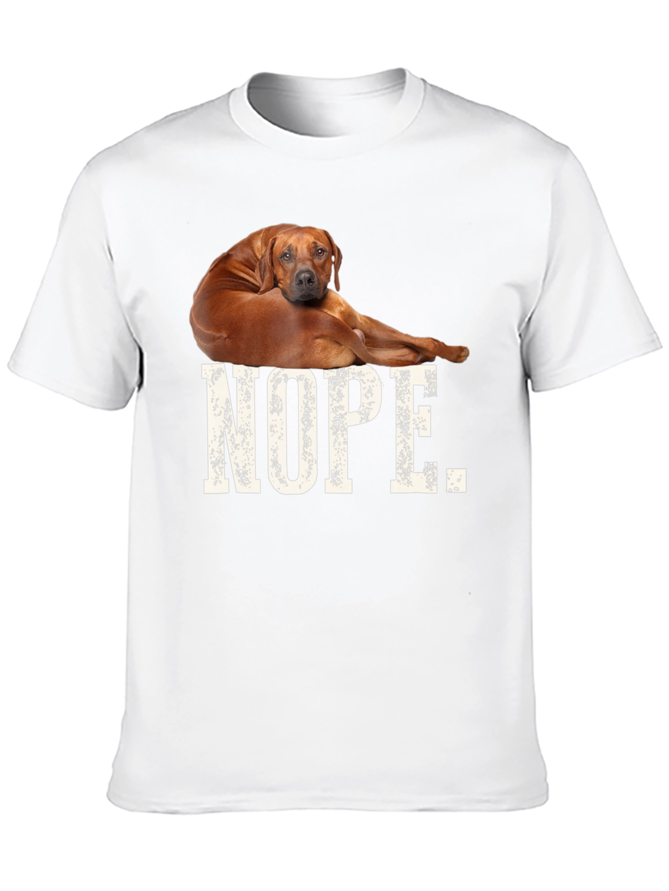 Nope Dog T-Shirt Funny Novelty Tee