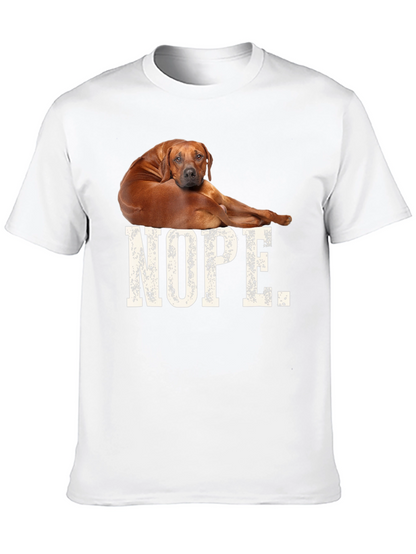 Nope Dog T-Shirt Funny Novelty Tee