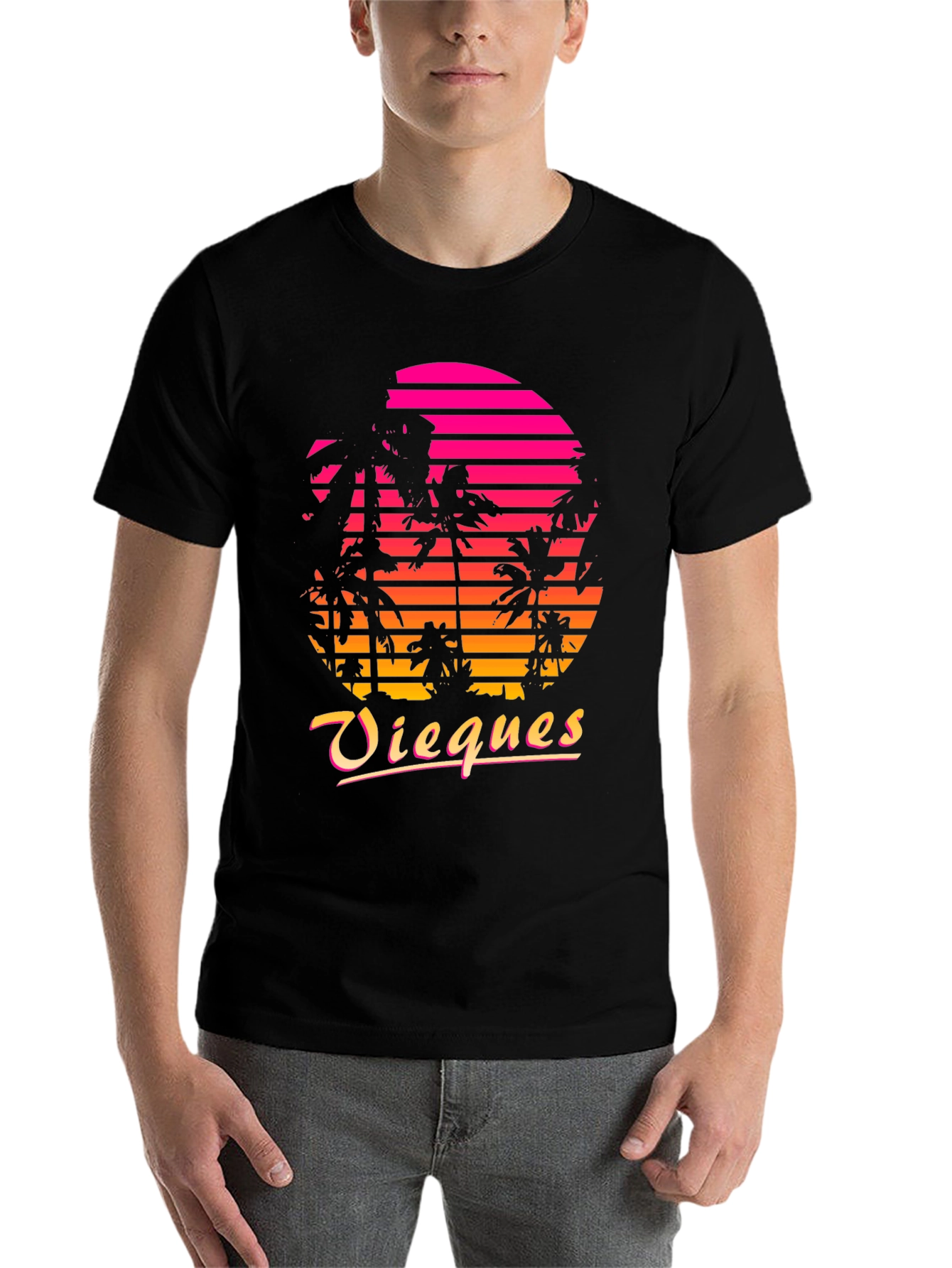 Vieques Retro Sunset T-Shirt