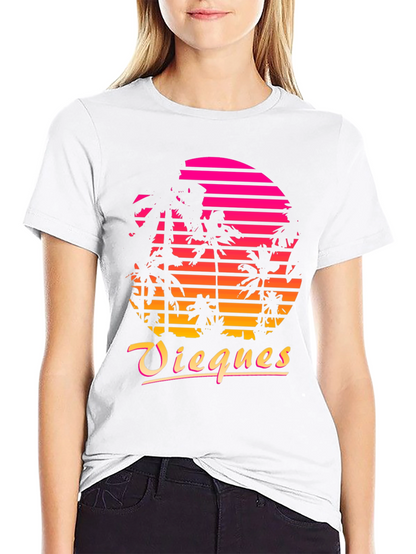 Vieques Retro Sunset T-Shirt