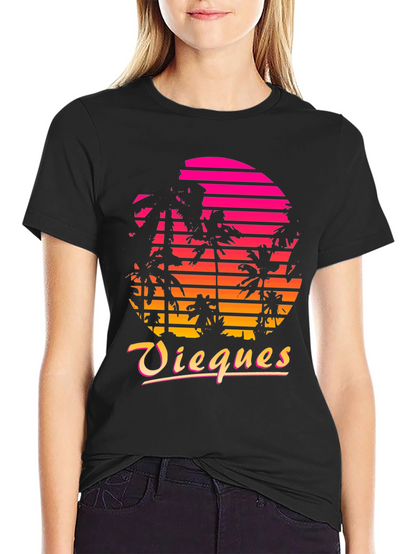 Vieques Retro Sunset T-Shirt