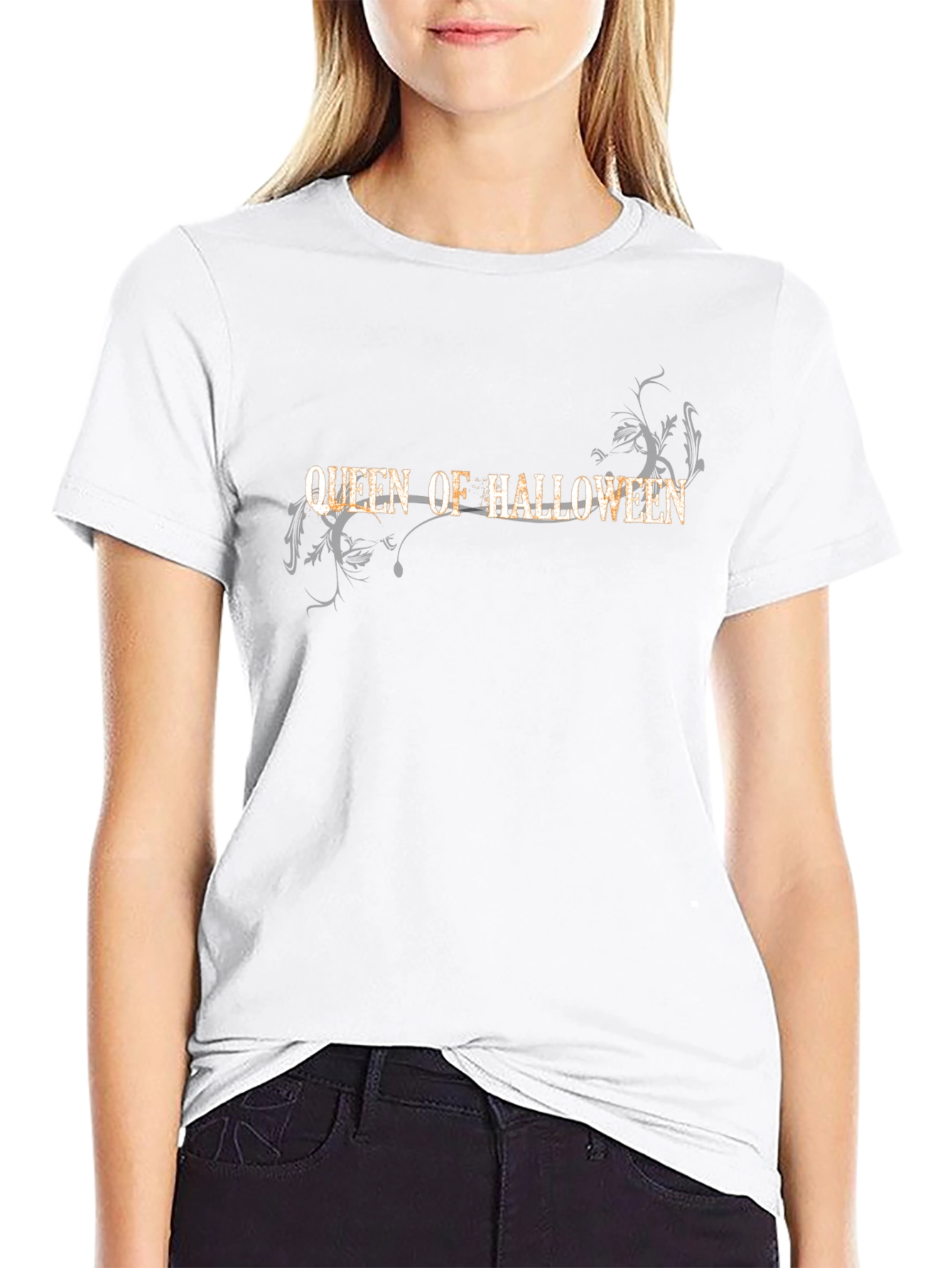 Queen of Halloween Black T-Shirt