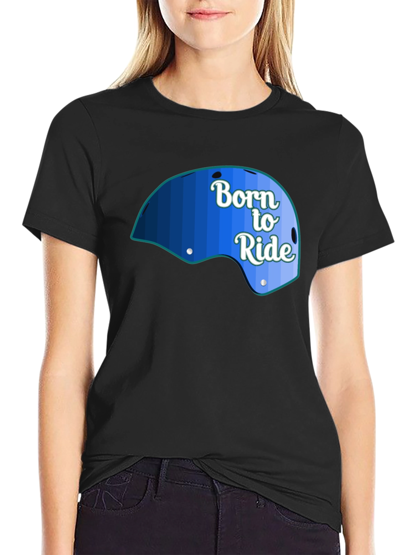 Born to Ride Graphic Tee - Black