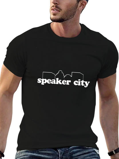 Speaker City T-Shirt - Black - Graphic Tee