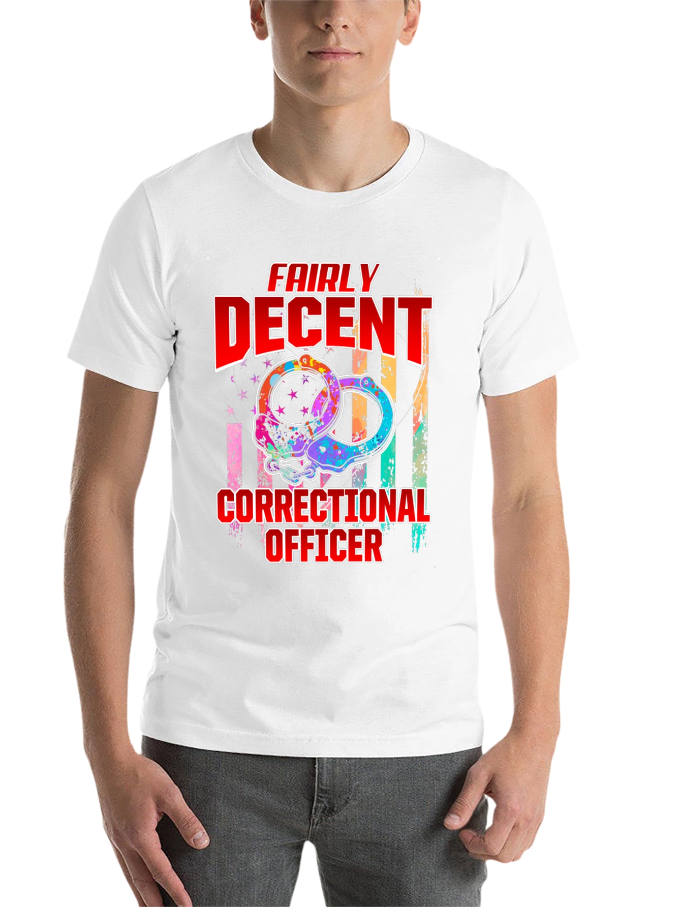 Fairly Decent Correctional Officer Graphic T-Shirt