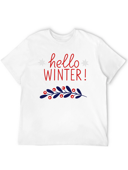 Hello Winter Graphic Tee - Holiday Style